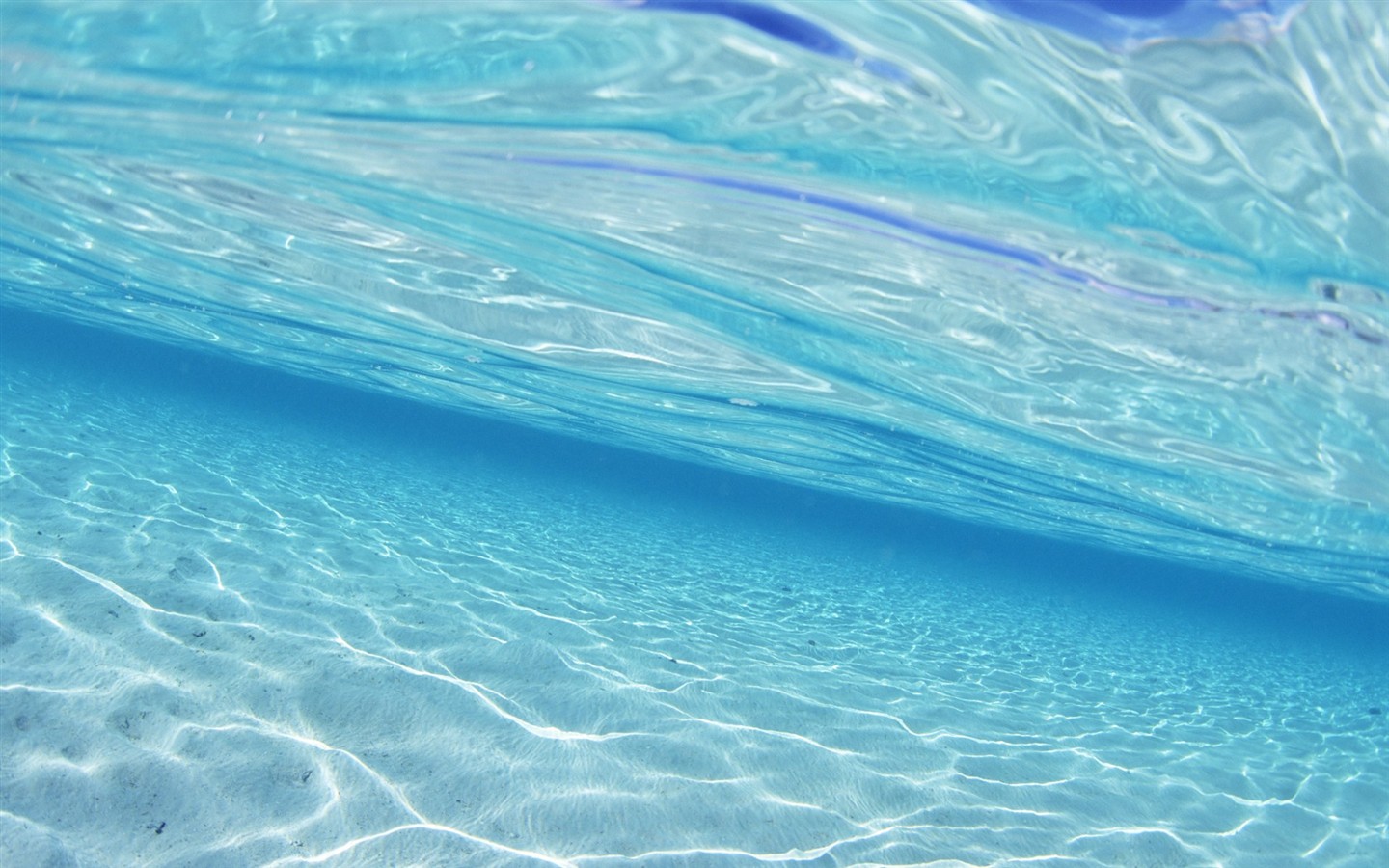 Maledivy vody a modrou oblohu #30 - 1440x900