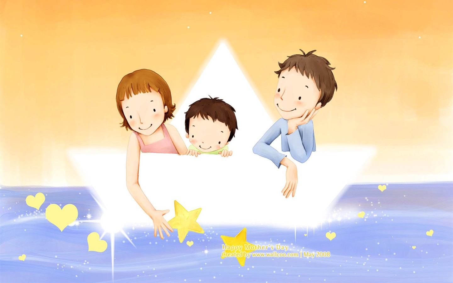 Mother's Day Thema des südkoreanischen Illustrator Tapete #7 - 1440x900