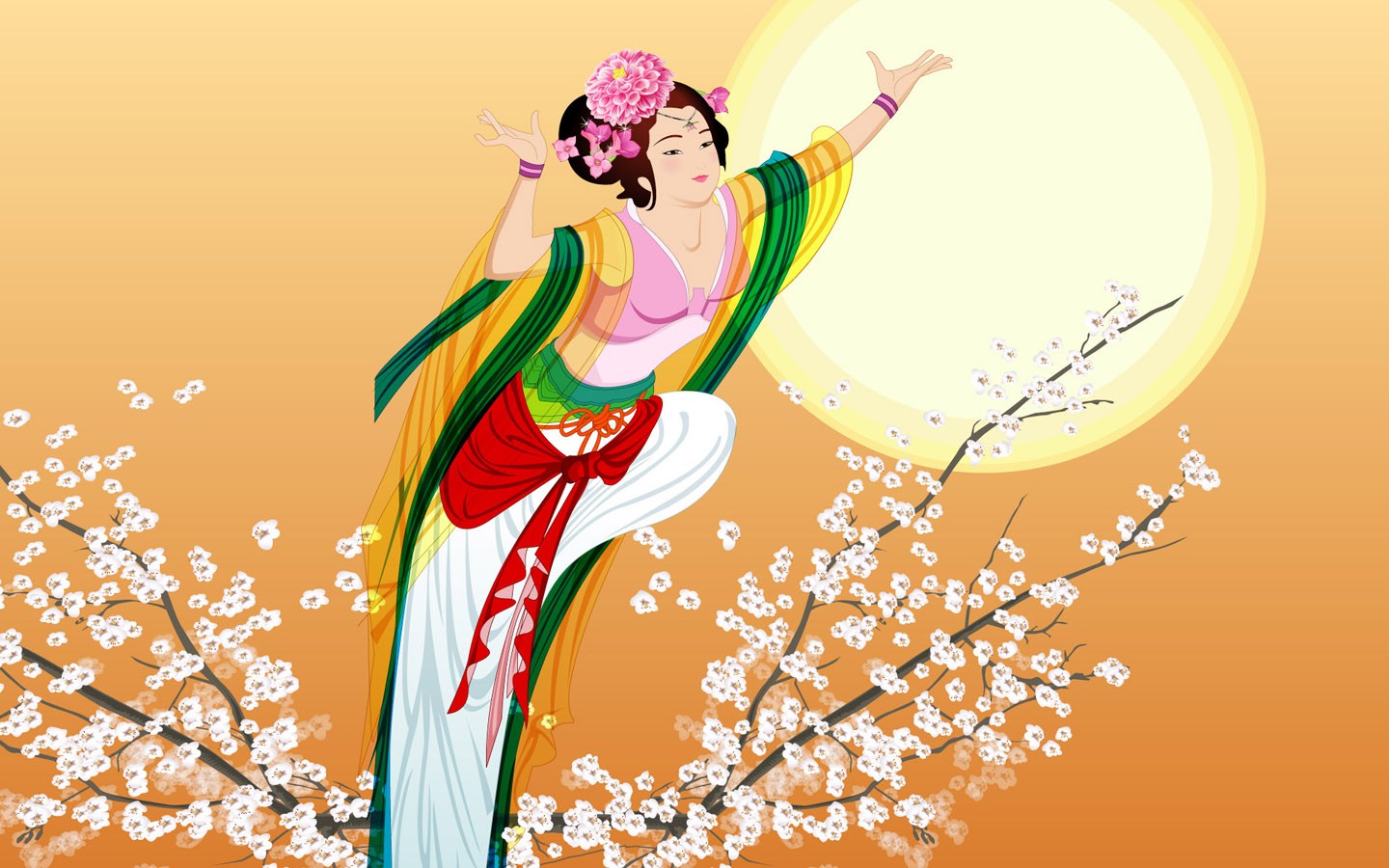 Mid-Autumn Festival Moon beautiful wallpaper #15 - 1440x900