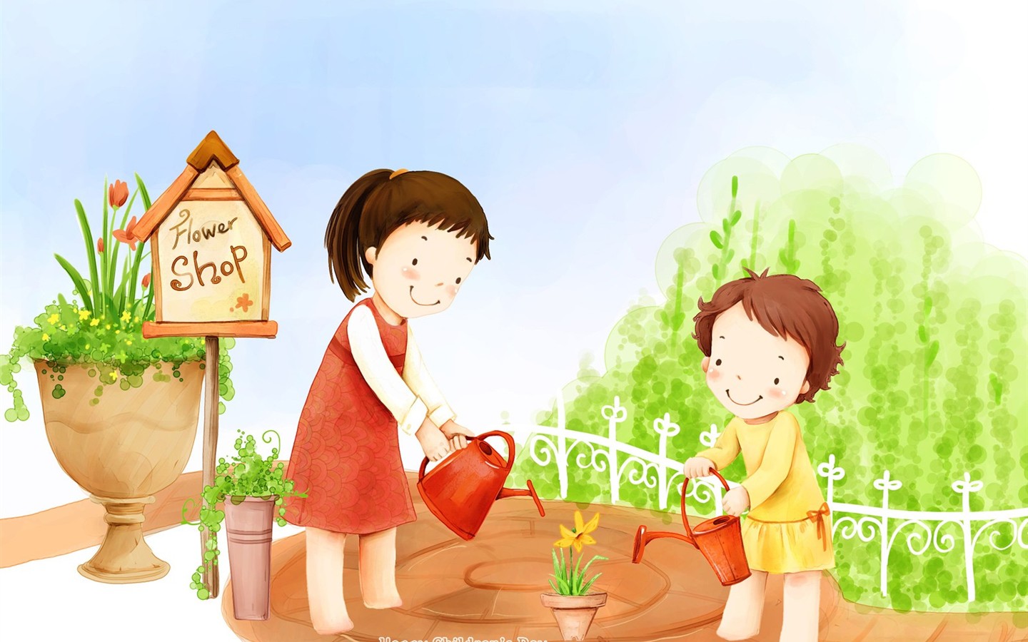 Lovely Day обои Детский иллюстратор #20 - 1440x900