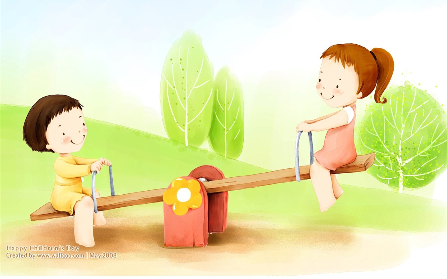 Lovely Children's Day Wallpaper Illustrator #22 - 1440x900