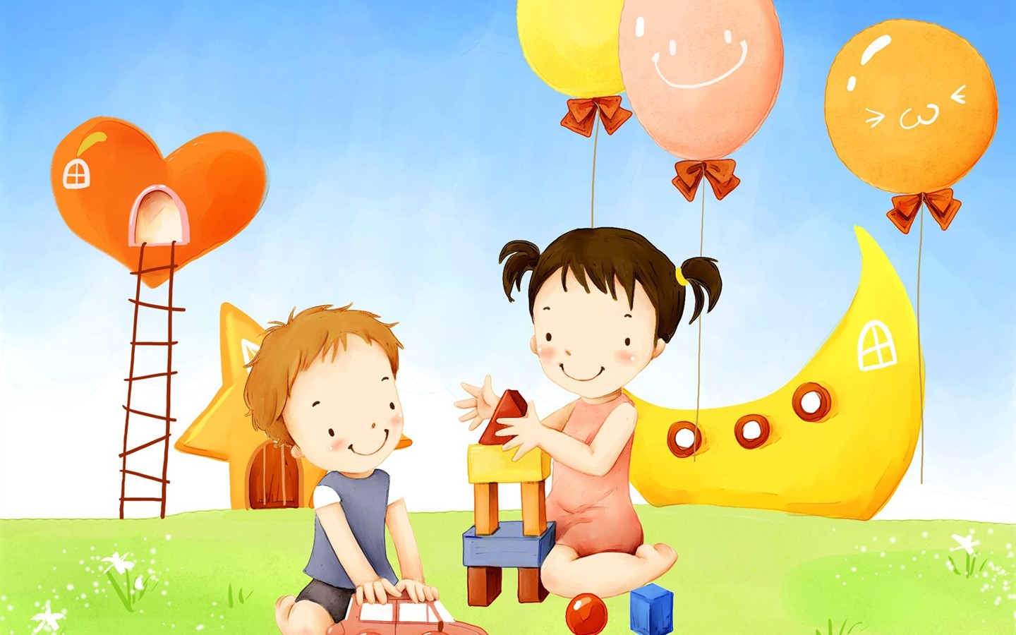 Lovely Day обои Детский иллюстратор #27 - 1440x900