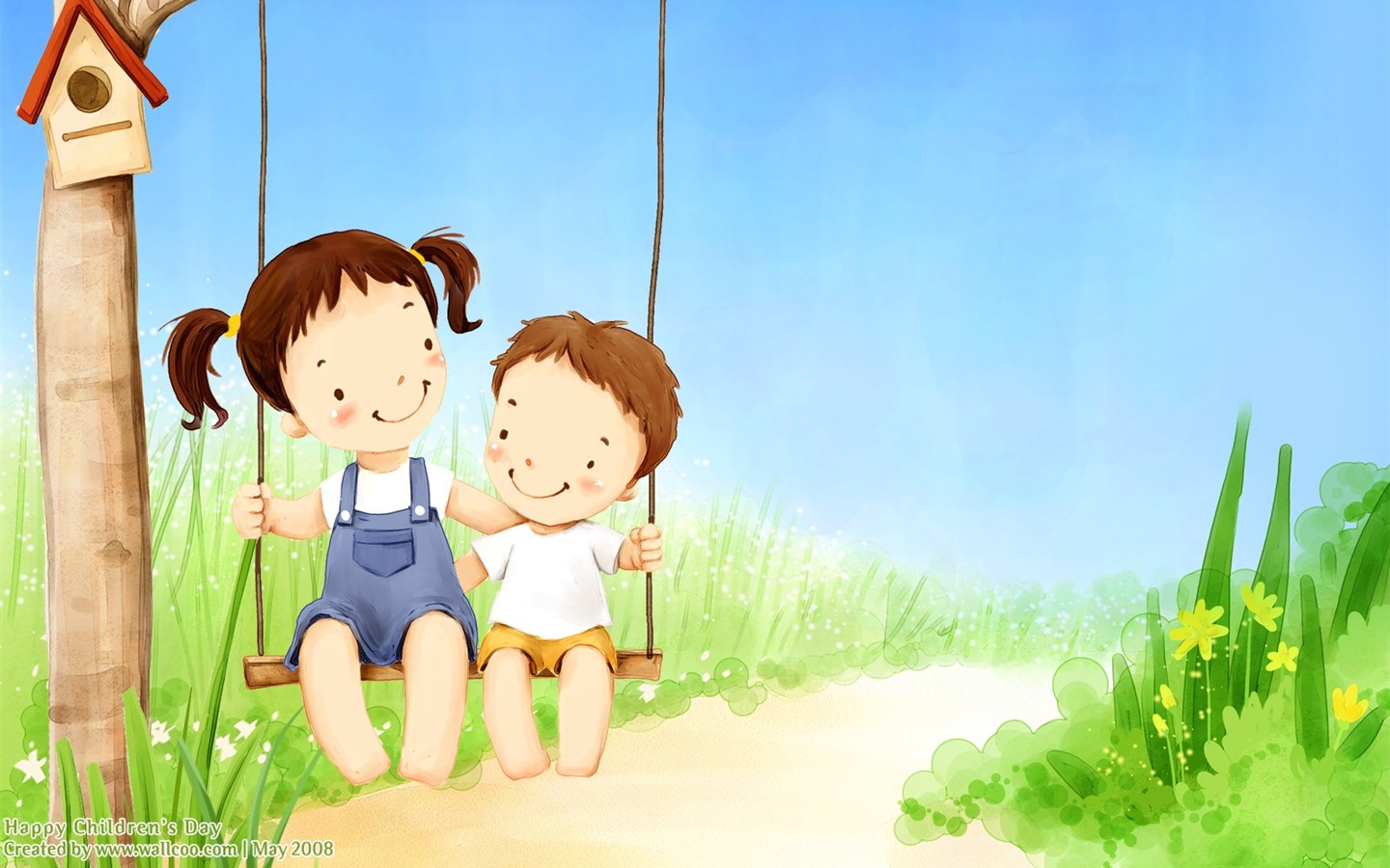 Lovely Day обои Детский иллюстратор #28 - 1440x900