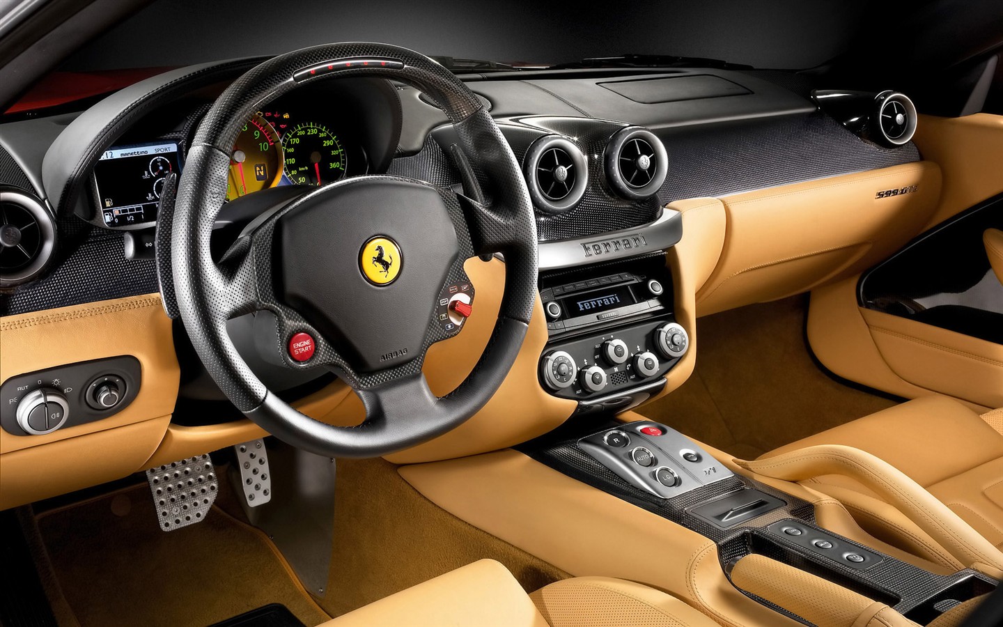 Белый Череп Ferrari F430 стола #4 - 1440x900
