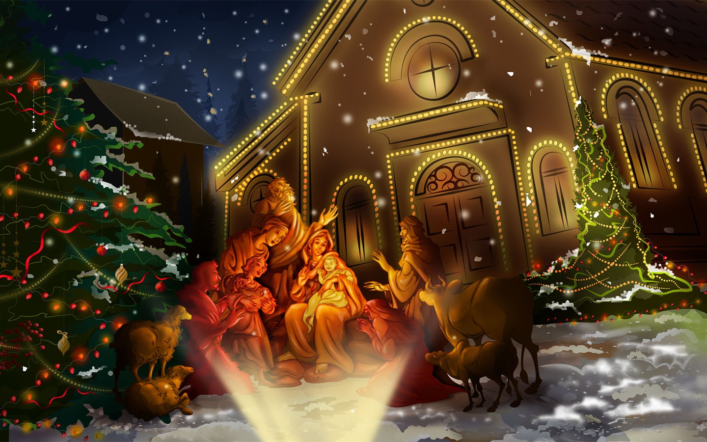 크리스마스의 HD 테마 배경 화면 (2) #2 - 1440x900