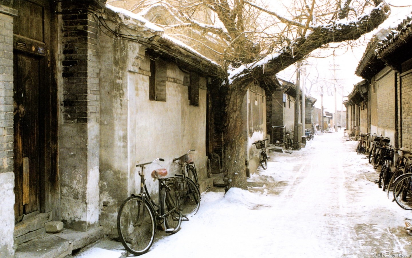 Старый Hutong жизни старые фотографии обои #21 - 1440x900