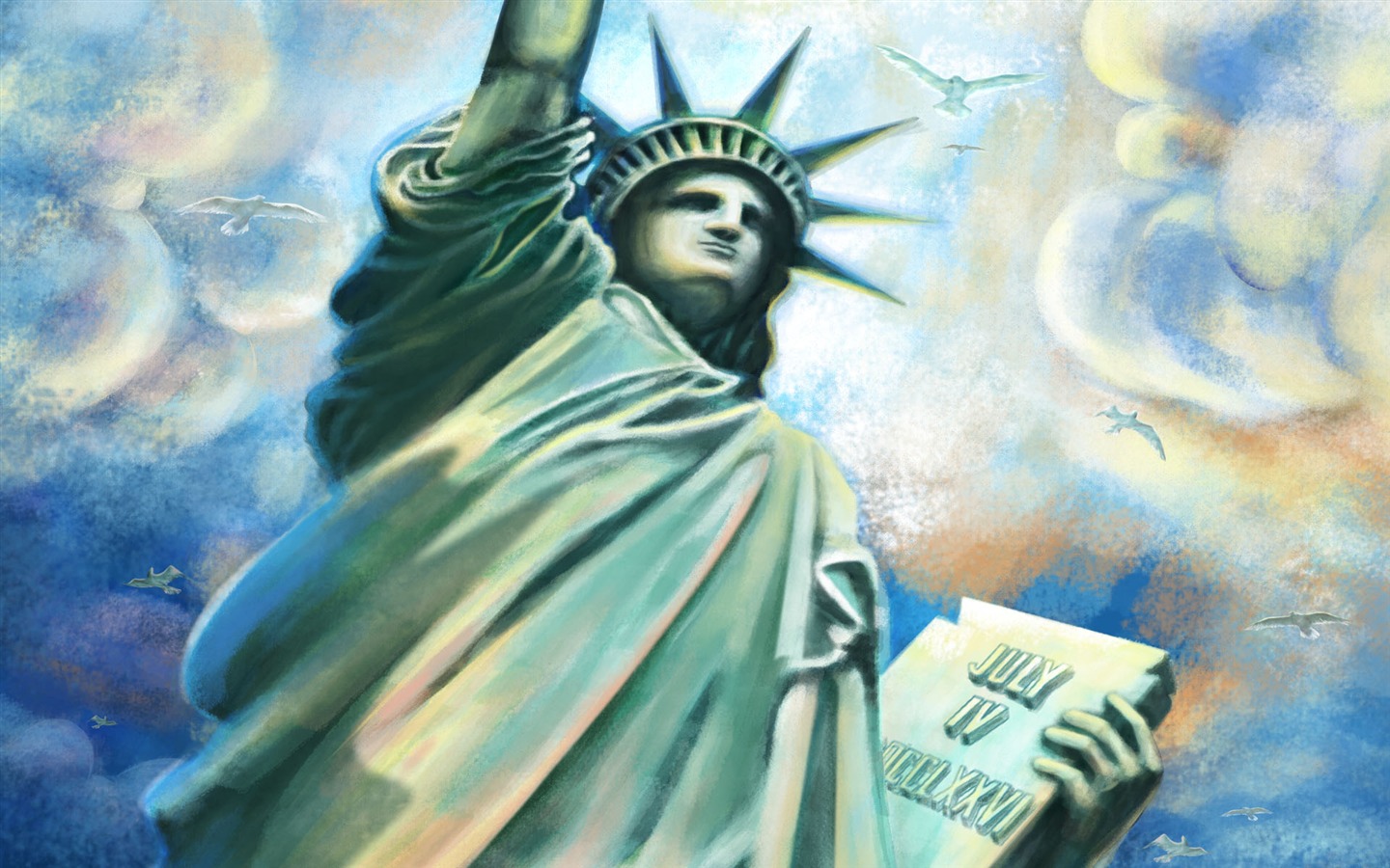 미 독립 기념일 테마 벽지 #3 - 1440x900