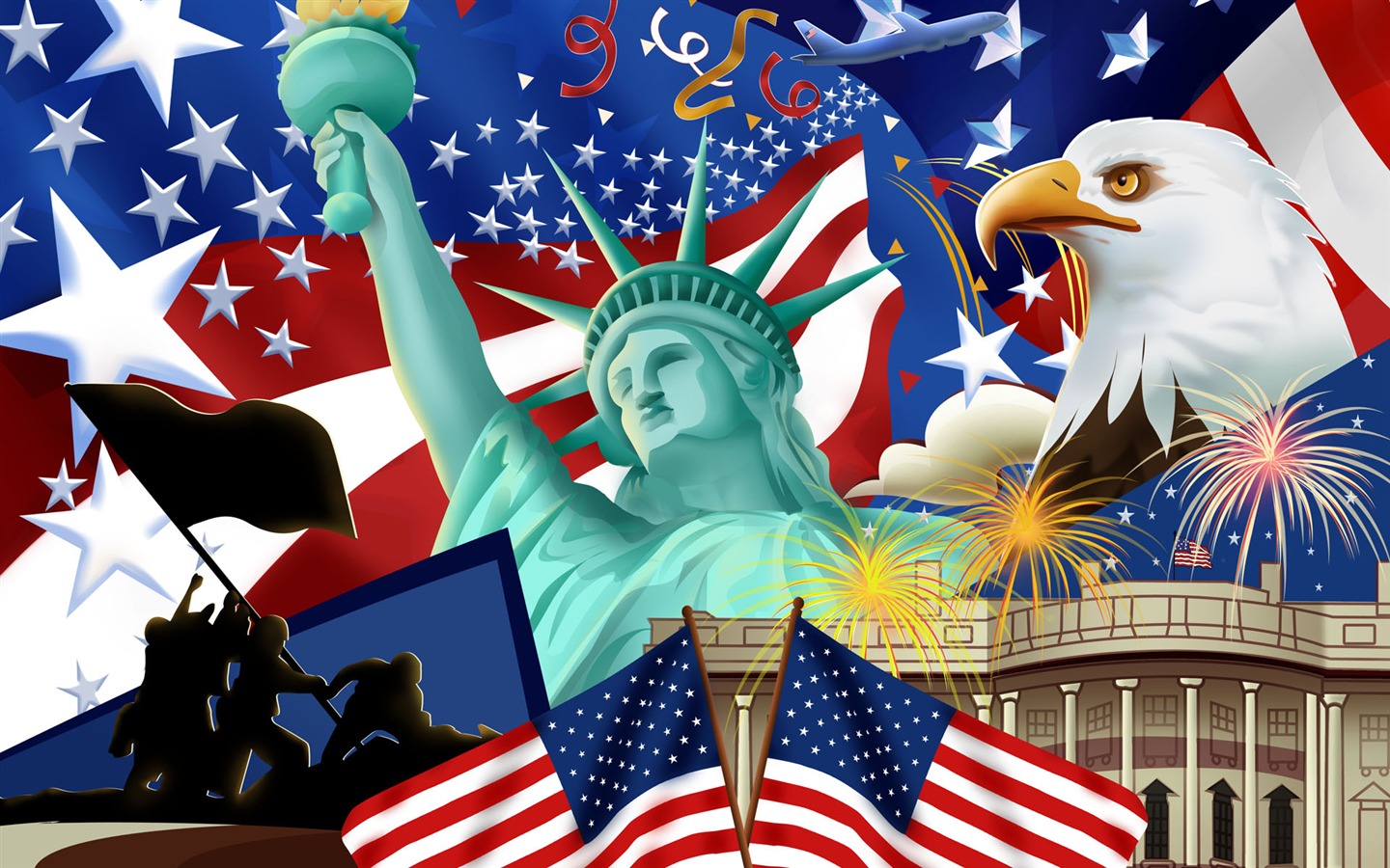 U.S. Independence Day theme wallpaper #14 - 1440x900