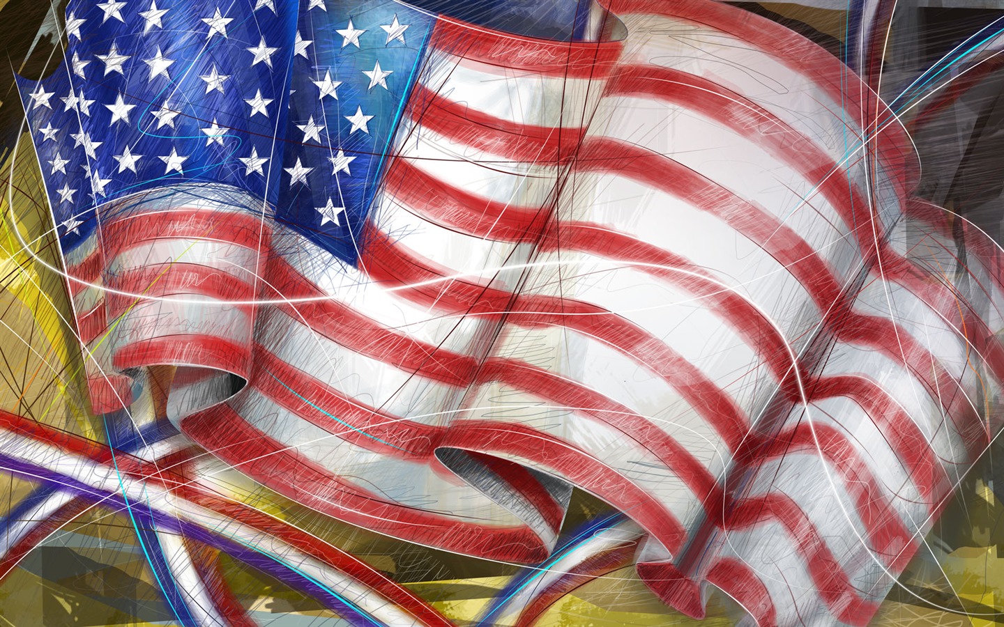 미 독립 기념일 테마 벽지 #17 - 1440x900