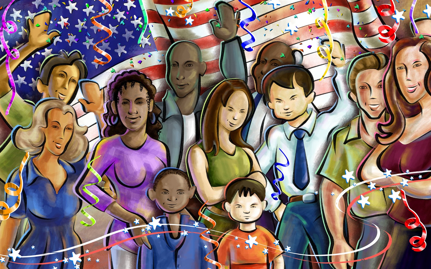 U. S. Independence Day Thema Tapete #40 - 1440x900