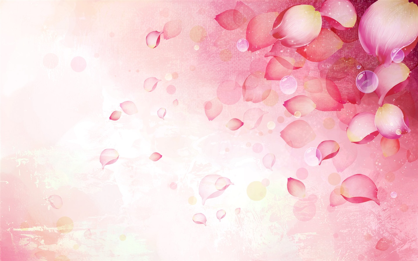 바탕 화면 합성 다채로운 꽃 #10 - 1440x900