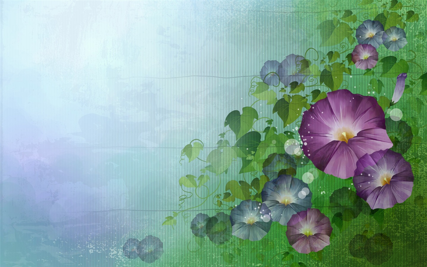 Fondo de pantalla de colores sintéticos Flor #21 - 1440x900
