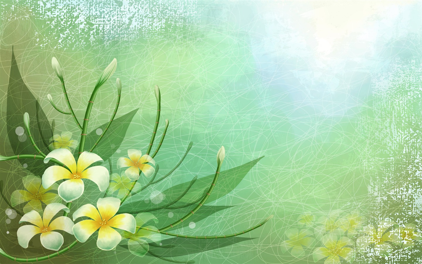 Fondo de pantalla de colores sintéticos Flor #30 - 1440x900