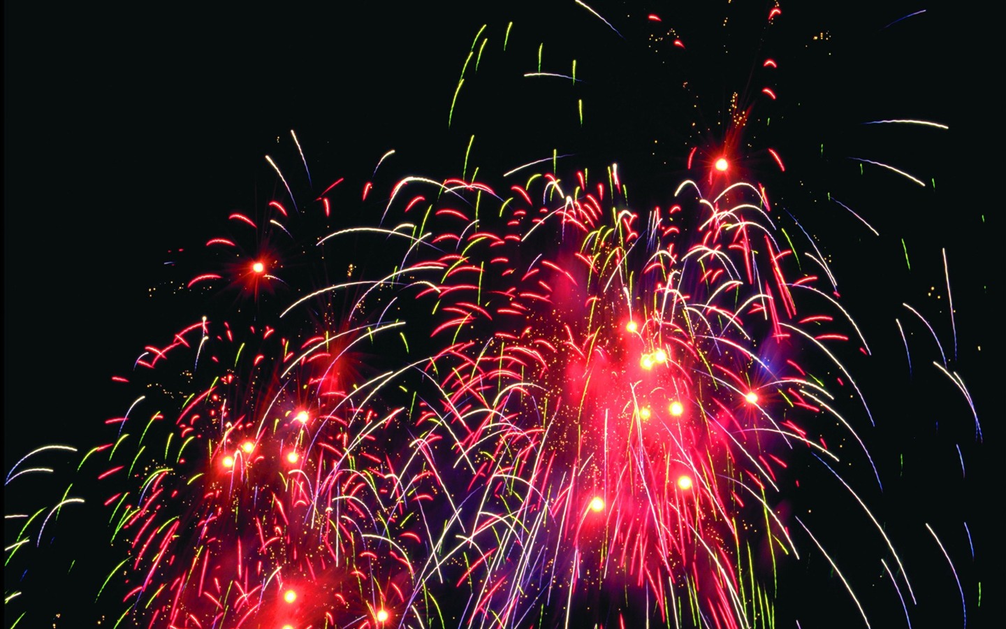 Festival fireworks display wallpaper #43 - 1440x900