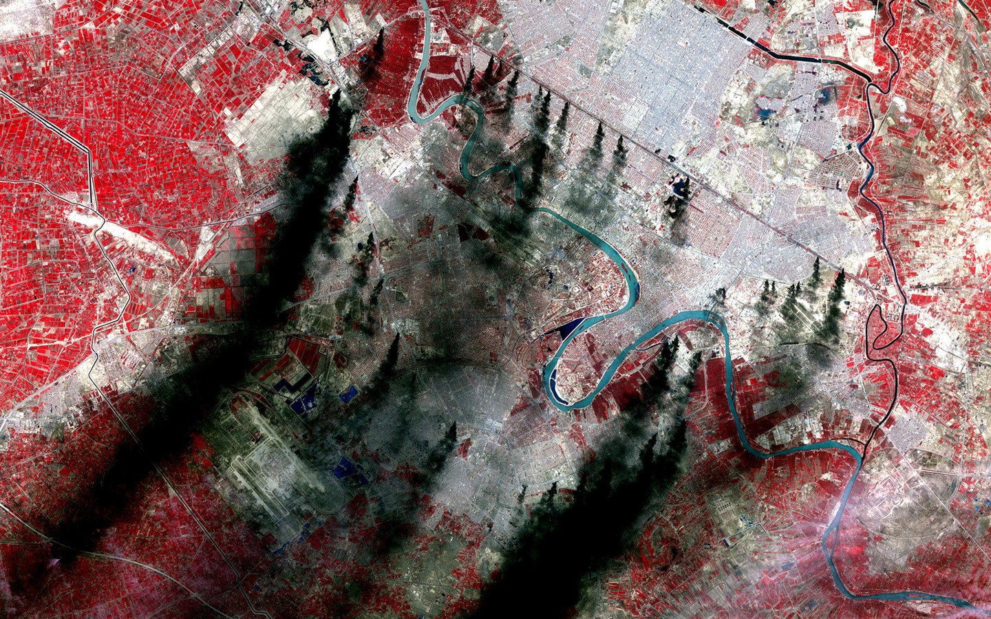 HD wallpaper krásný pohled z ptačí perspektivy na Zemi #14 - 1440x900