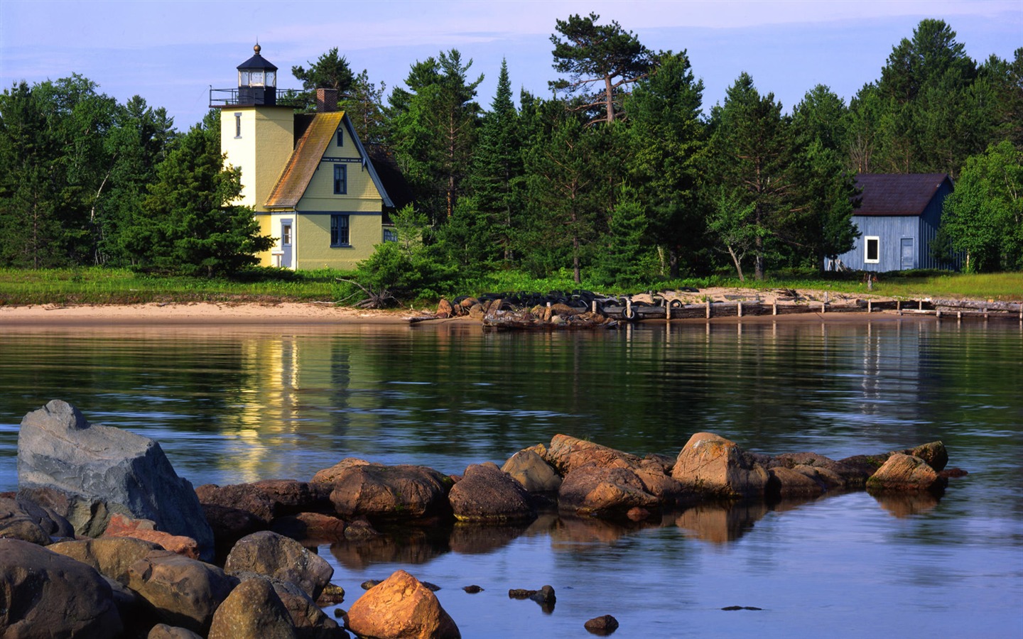 Pobřežní Lighthouse HD Wallpaper #40 - 1440x900