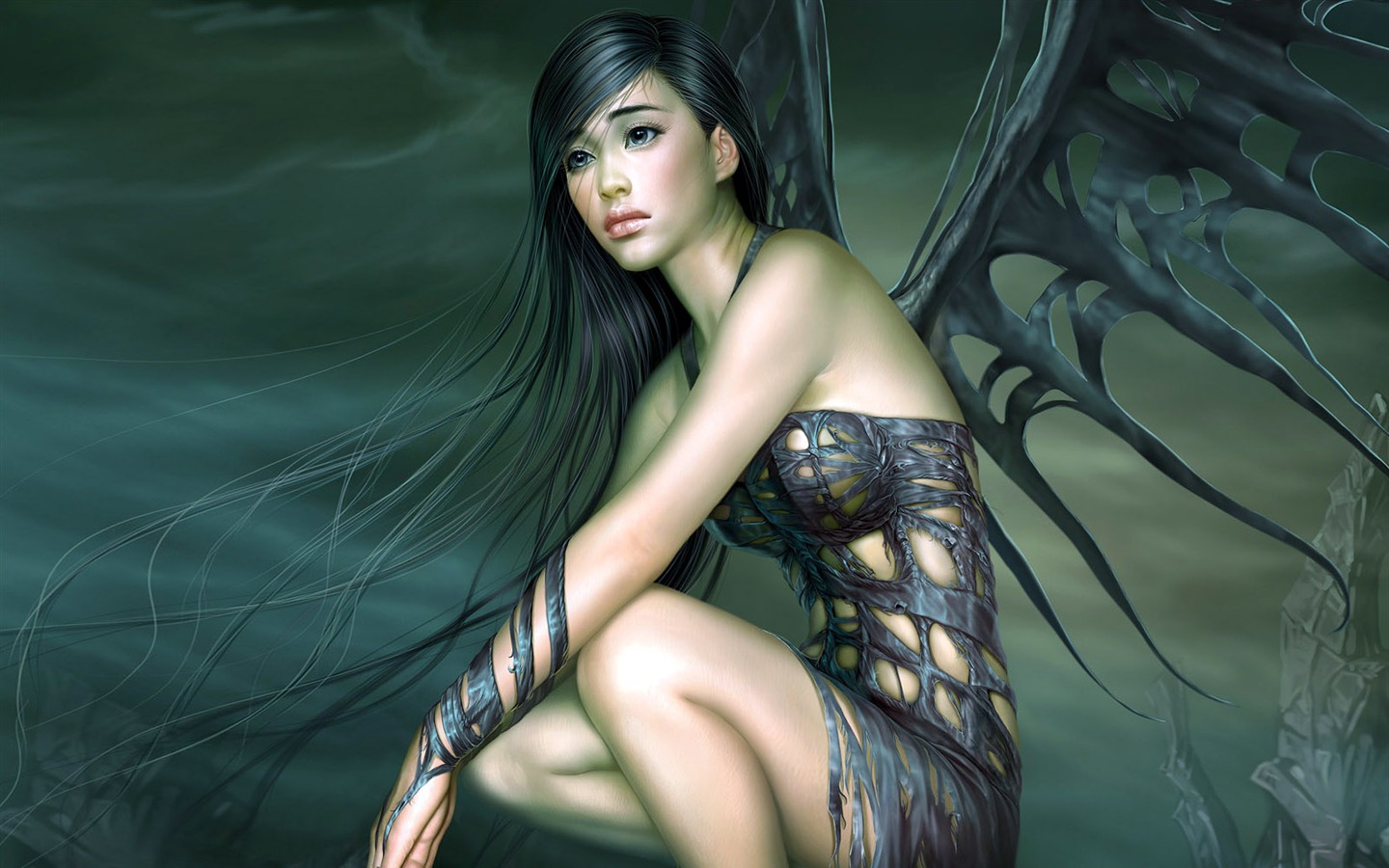 Belles femmes illustrateur fantasy fond d'écran #12 - 1440x900