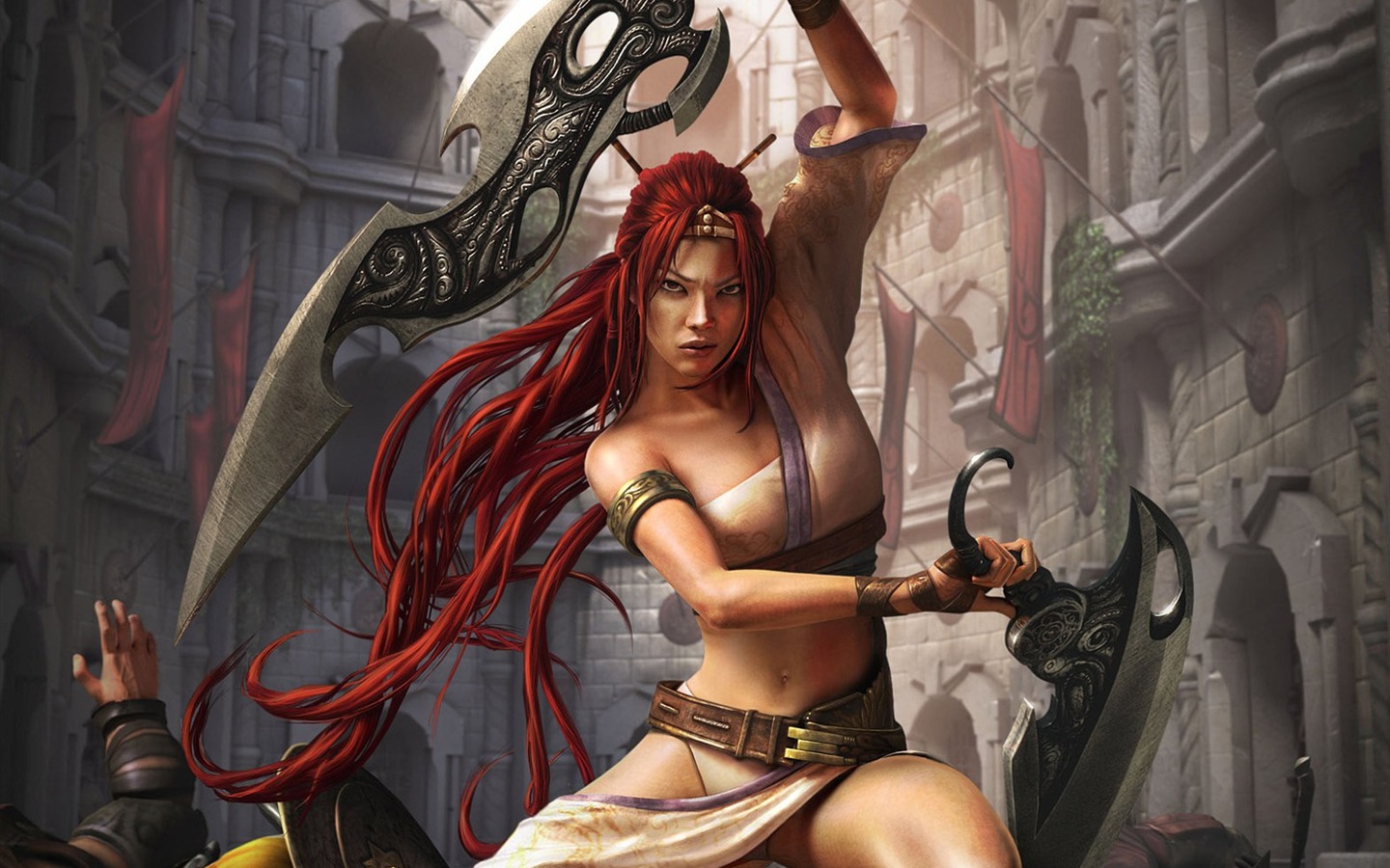 Belles femmes illustrateur fantasy fond d'écran #32 - 1440x900