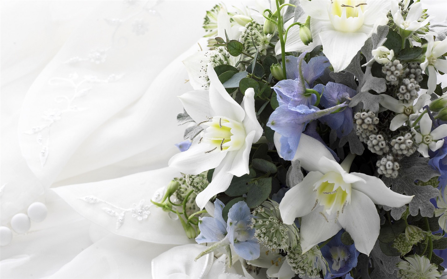 Свадебный цветок обручальное кольцо, обои (2) #1 - 1440x900