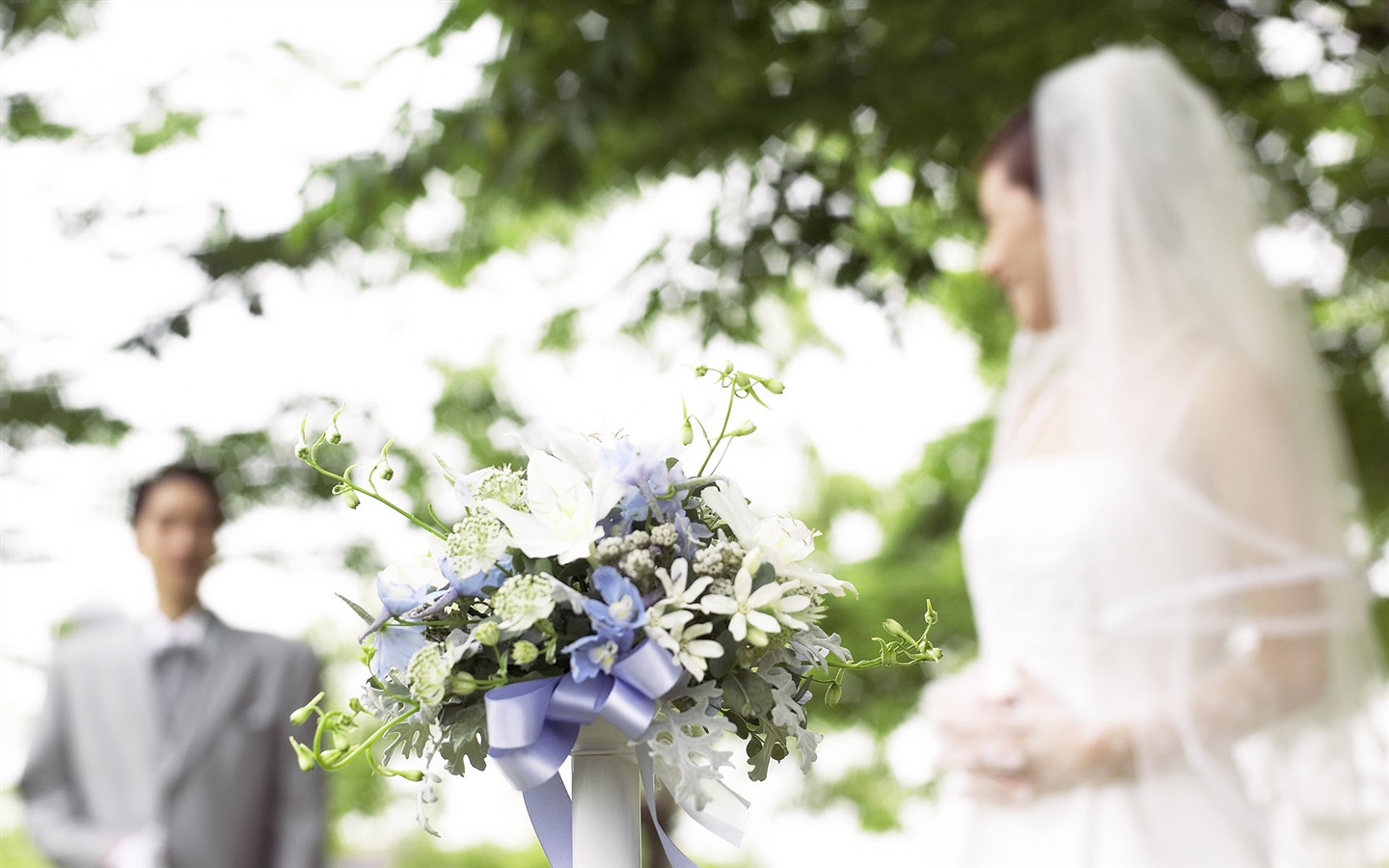 Свадебный цветок обручальное кольцо, обои (2) #5 - 1440x900