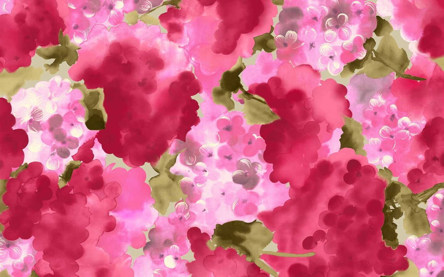 Fondos de pantalla de tinta exquisita flor #27 - 1440x900