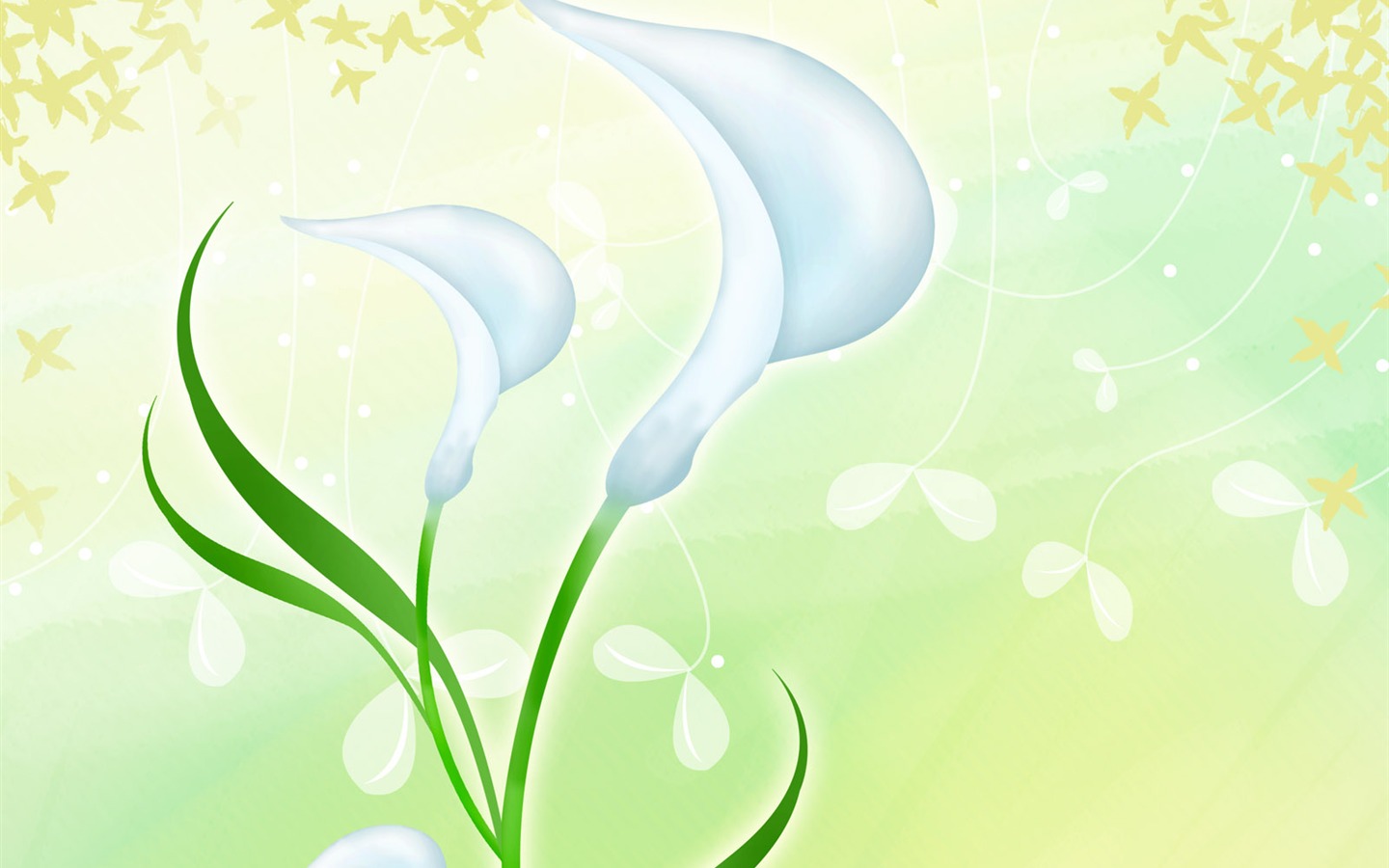 papel tapiz floral diseño ilustración #12 - 1440x900