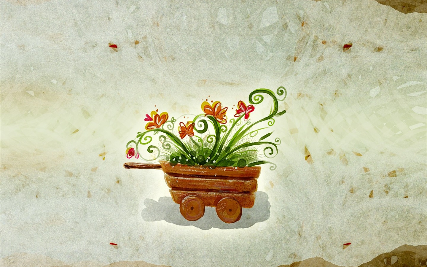 Floral wallpaper illustration design #18 - 1440x900