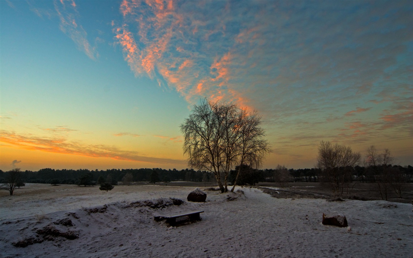 Glow du coucher du soleil HD Wallpaper exquise (1) #6 - 1440x900