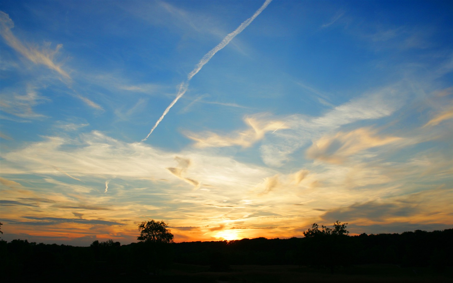 Glow du coucher du soleil HD Wallpaper exquise (1) #7 - 1440x900