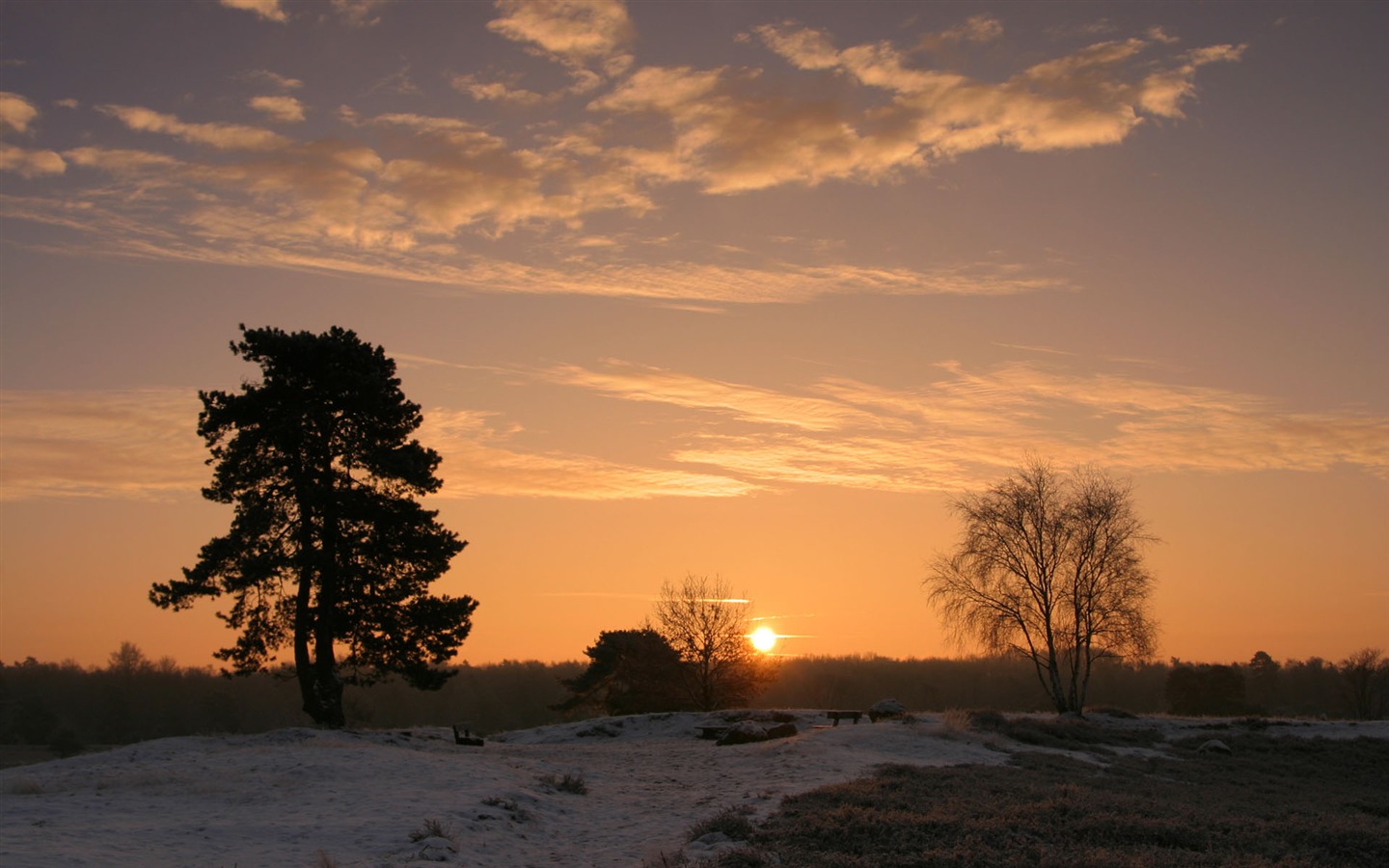 Glow du coucher du soleil HD Wallpaper exquise (1) #11 - 1440x900