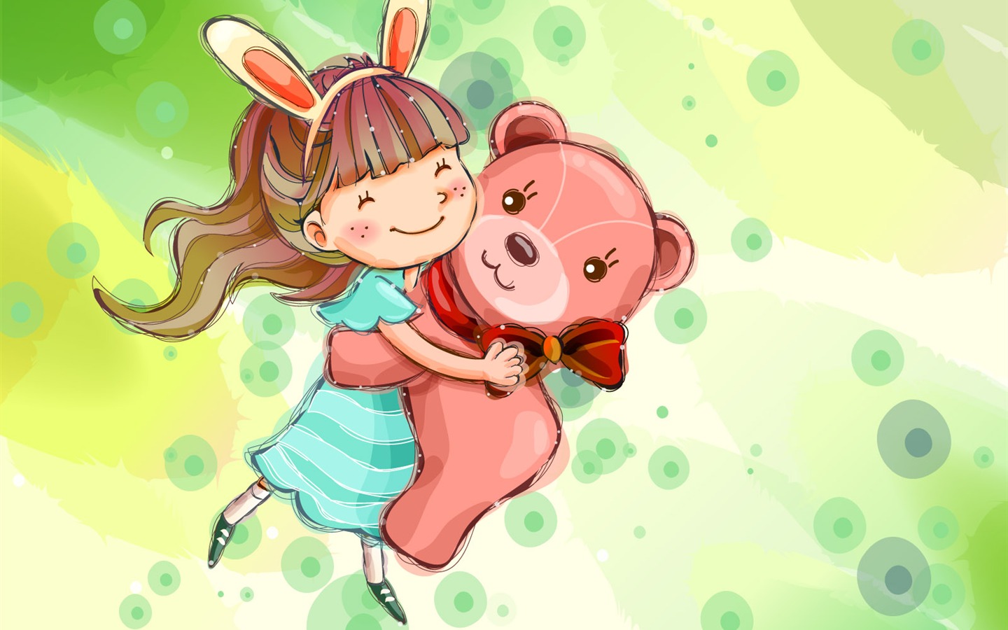 Vector children's Happy Wallpaper (2) #3 - 1440x900