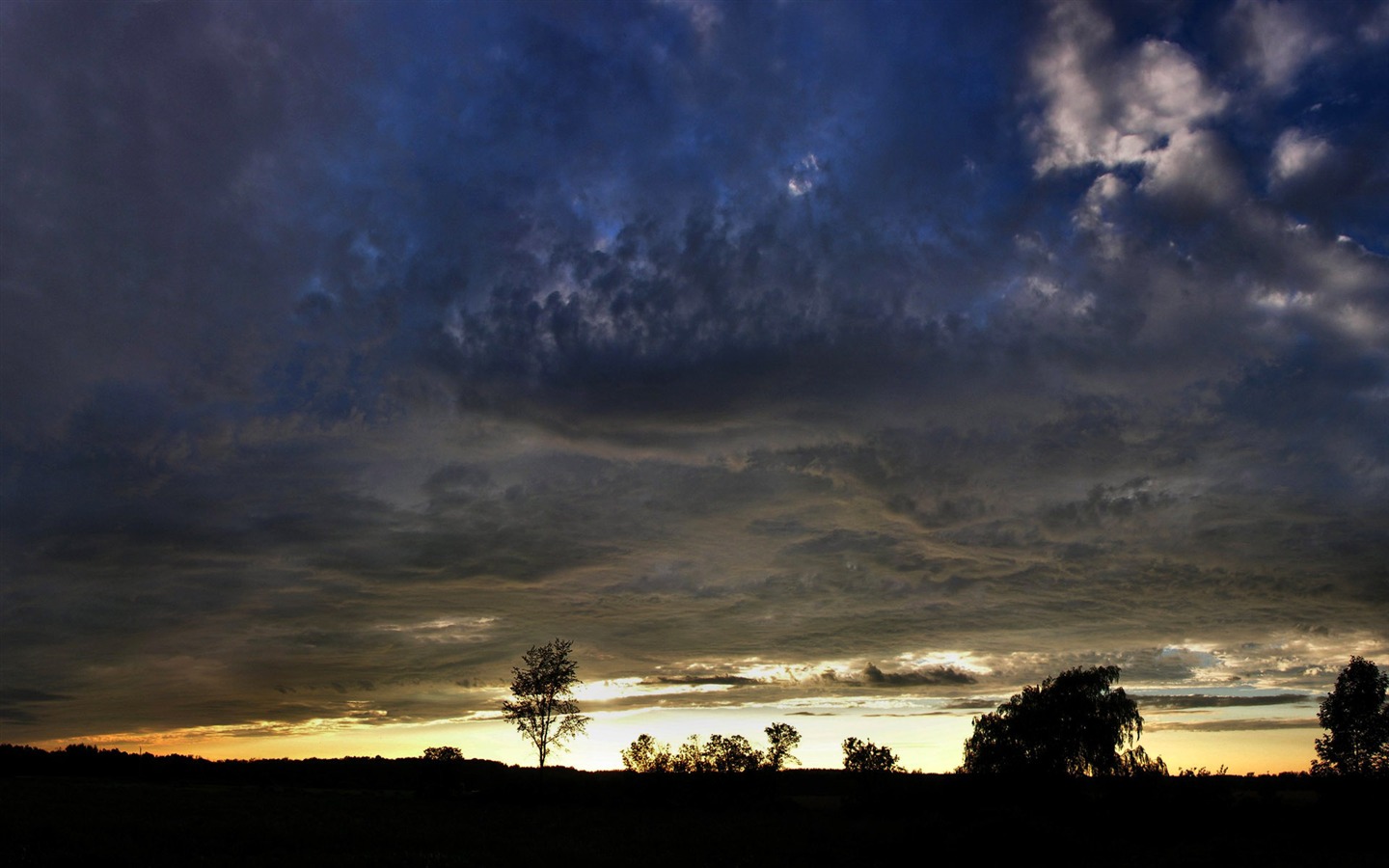 Glow du coucher du soleil HD Wallpaper exquise (2) #6 - 1440x900