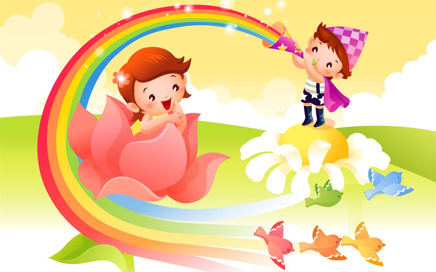 Childhood Dreams Cartoon Wallpaper (2) #4 - 1440x900