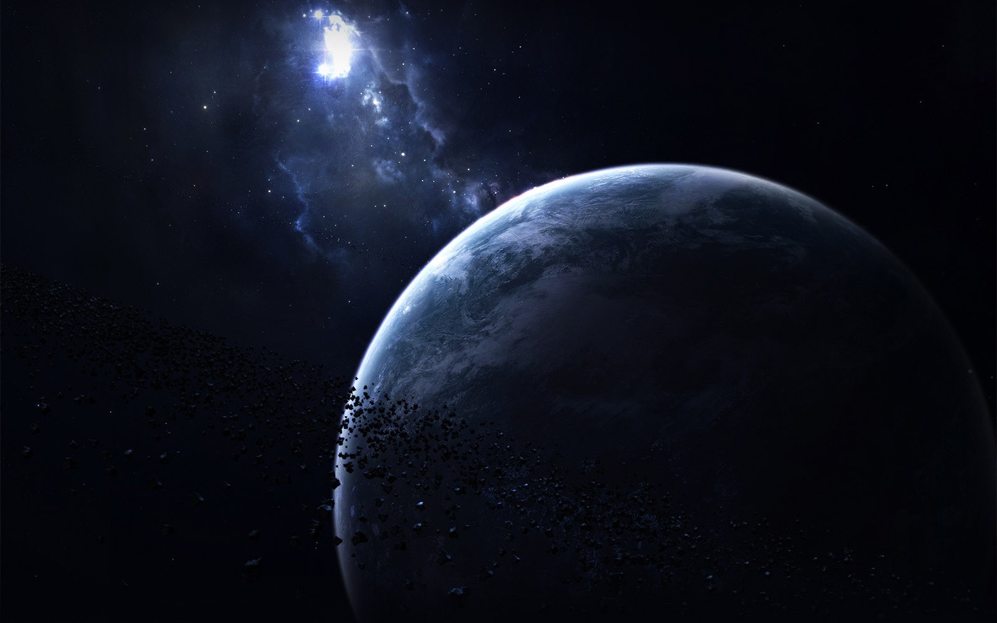 무한한 우주, 아름다운 별 배경 화면 #37 - 1440x900