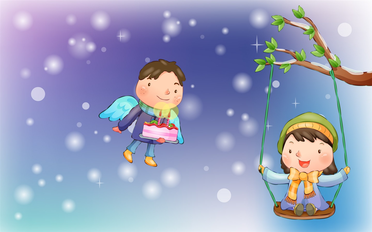 Vector children's Happy Wallpaper (3) #9 - 1440x900