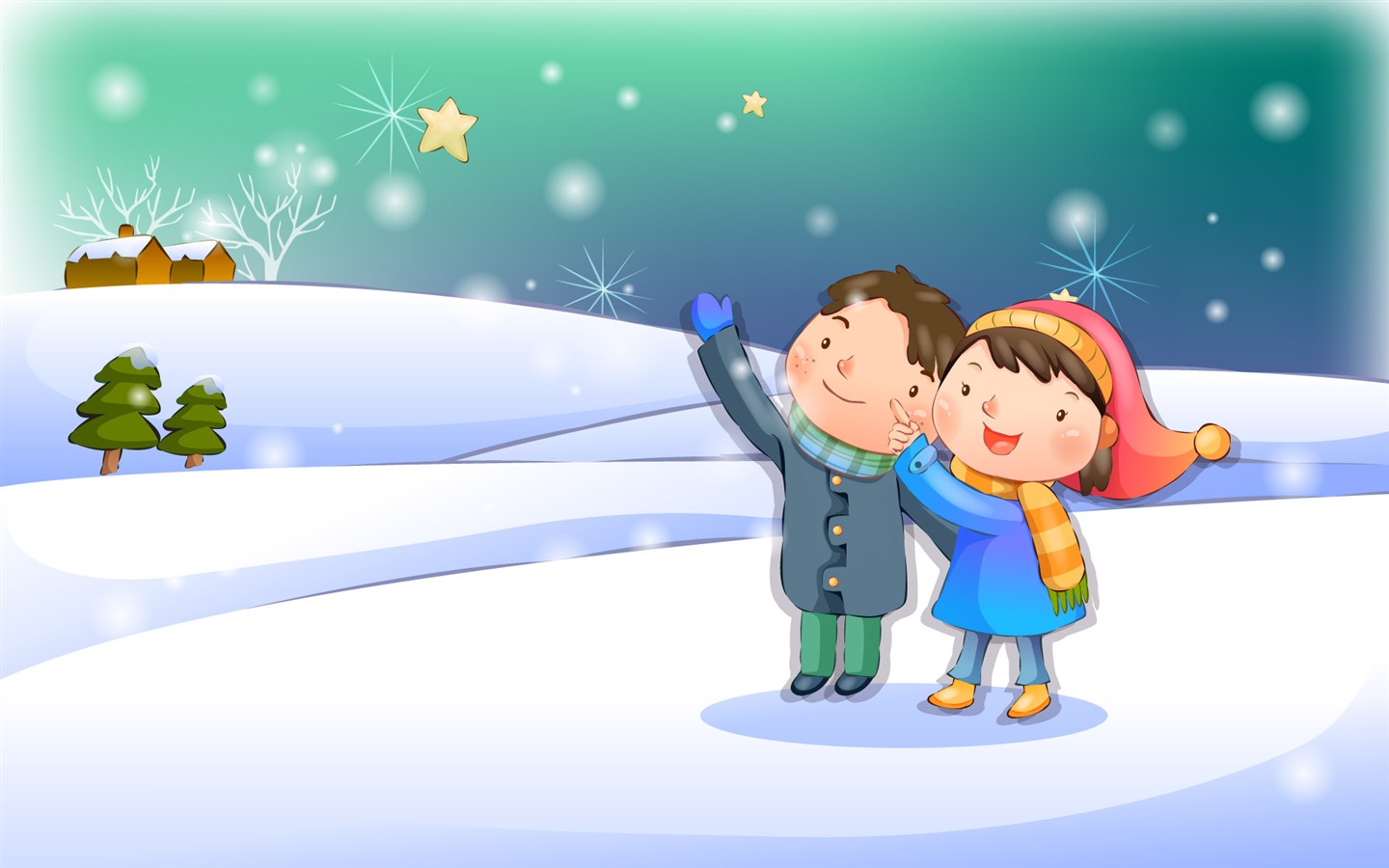 Vector children's Happy Wallpaper (3) #10 - 1440x900