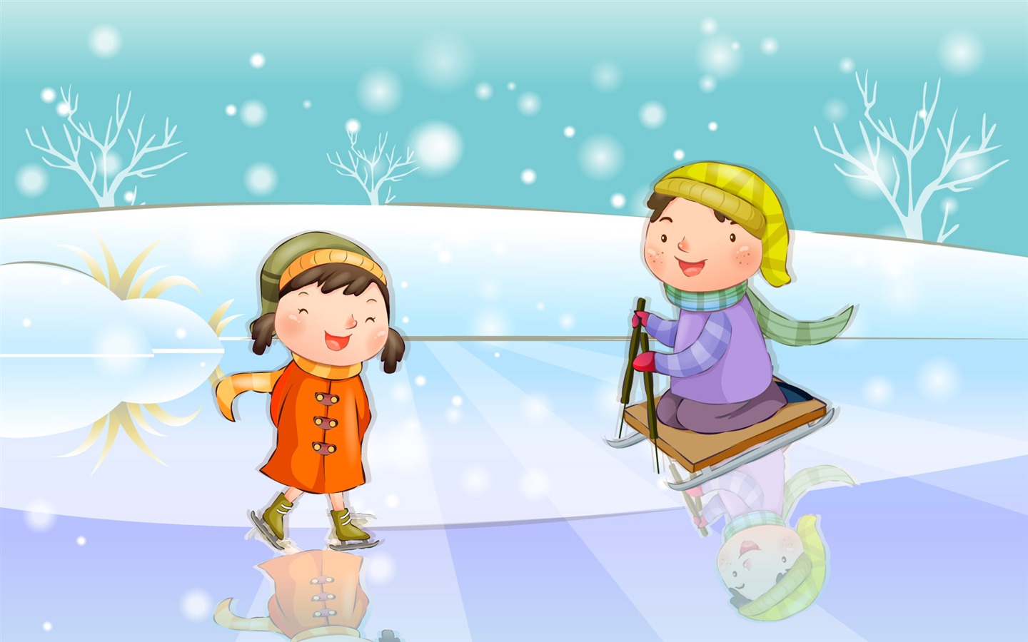 Vector children's Happy Wallpaper (4) #20 - 1440x900