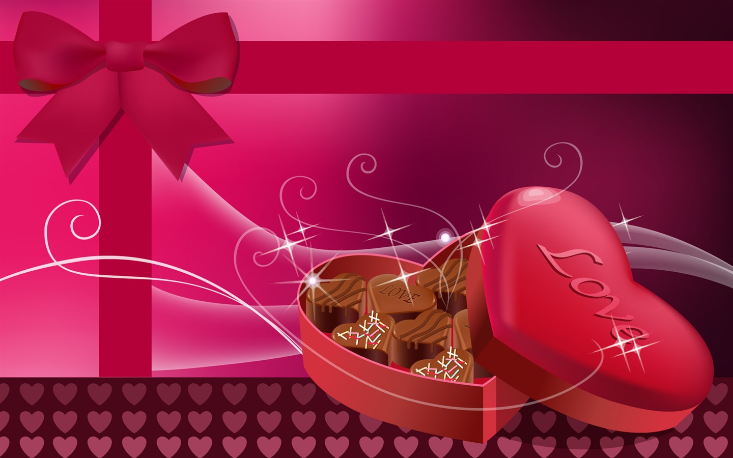 발렌타인데이 사랑의 테마 배경 화면 (2) #9 - 1440x900