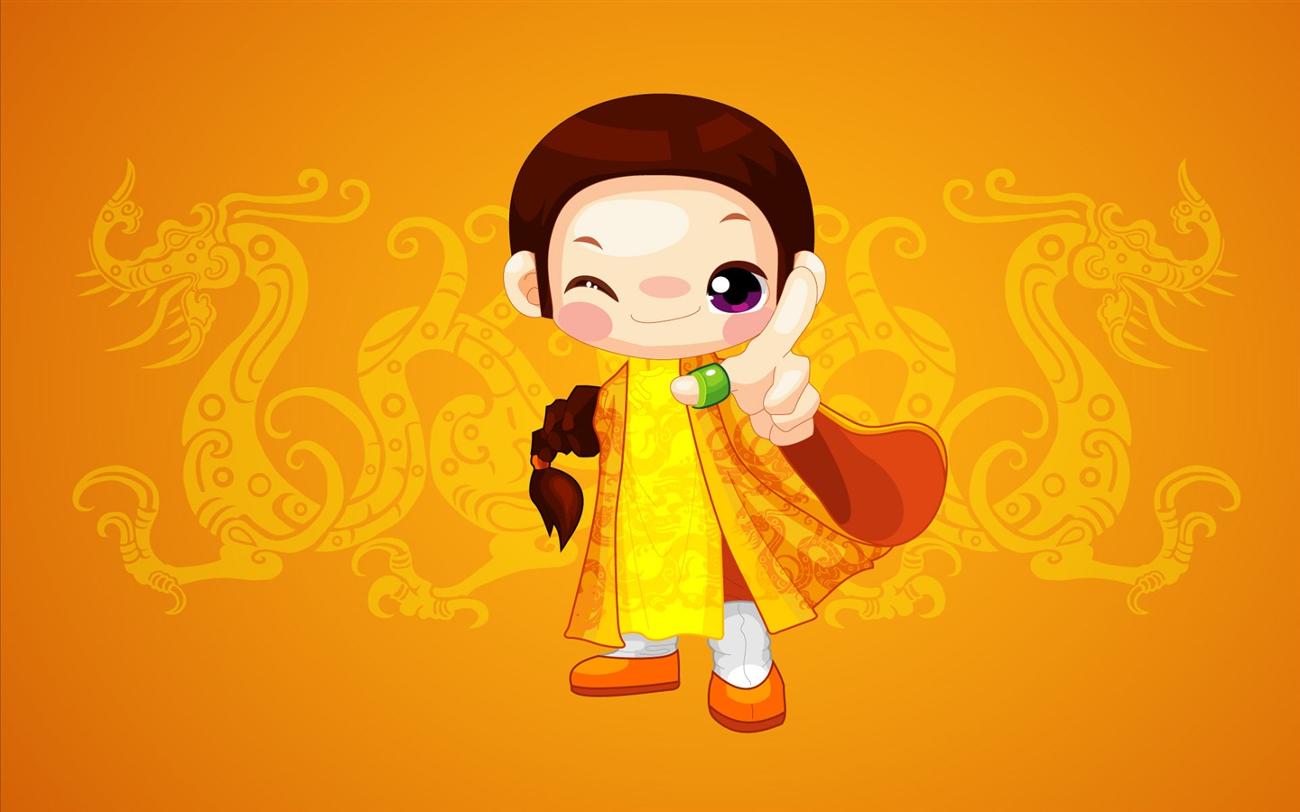 Vector Cartoon Child Wallpaper (2) #15 - 1440x900