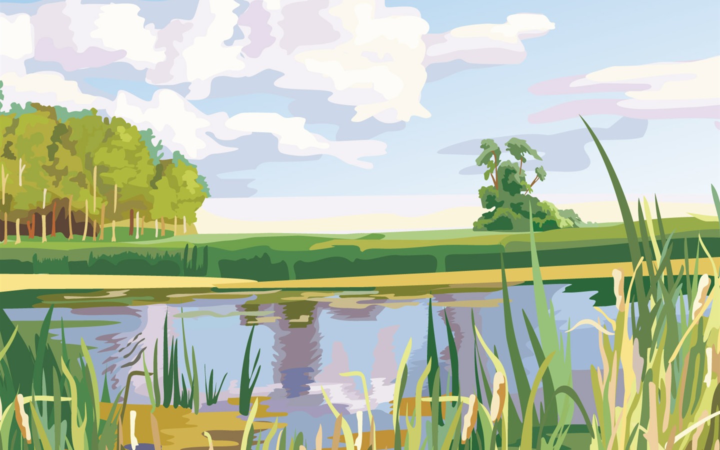 Vector Scenery Bilder (2) #6 - 1440x900