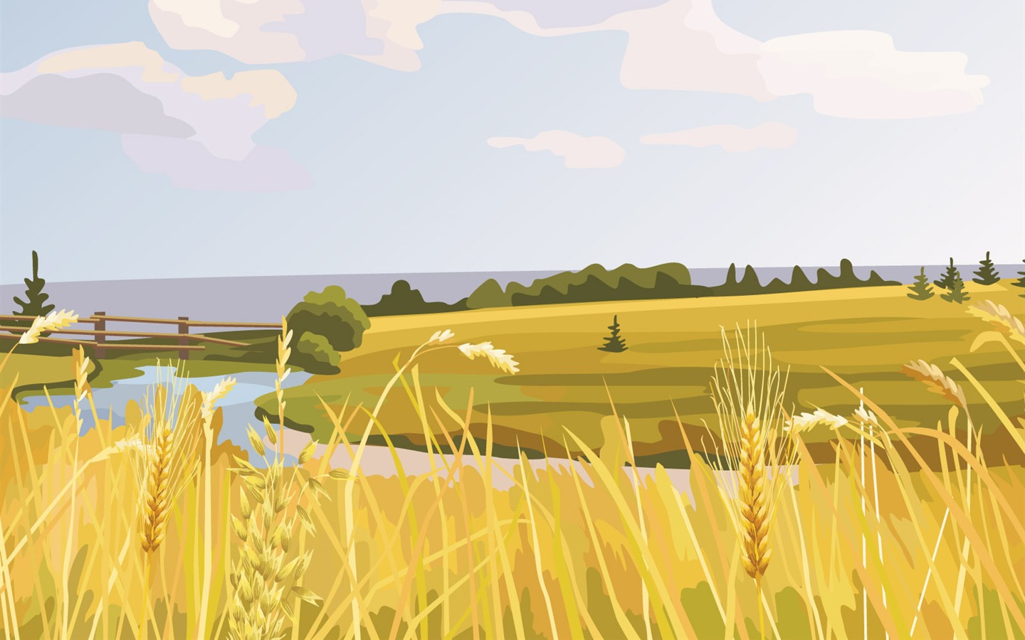 Fonds d'écran paysages Vector (3) #11 - 1440x900