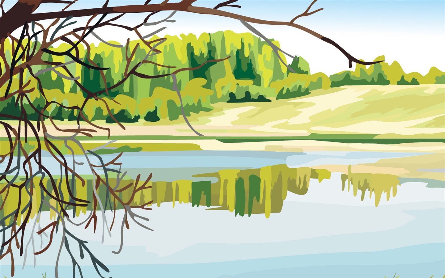 Fonds d'écran paysages Vector (3) #13 - 1440x900