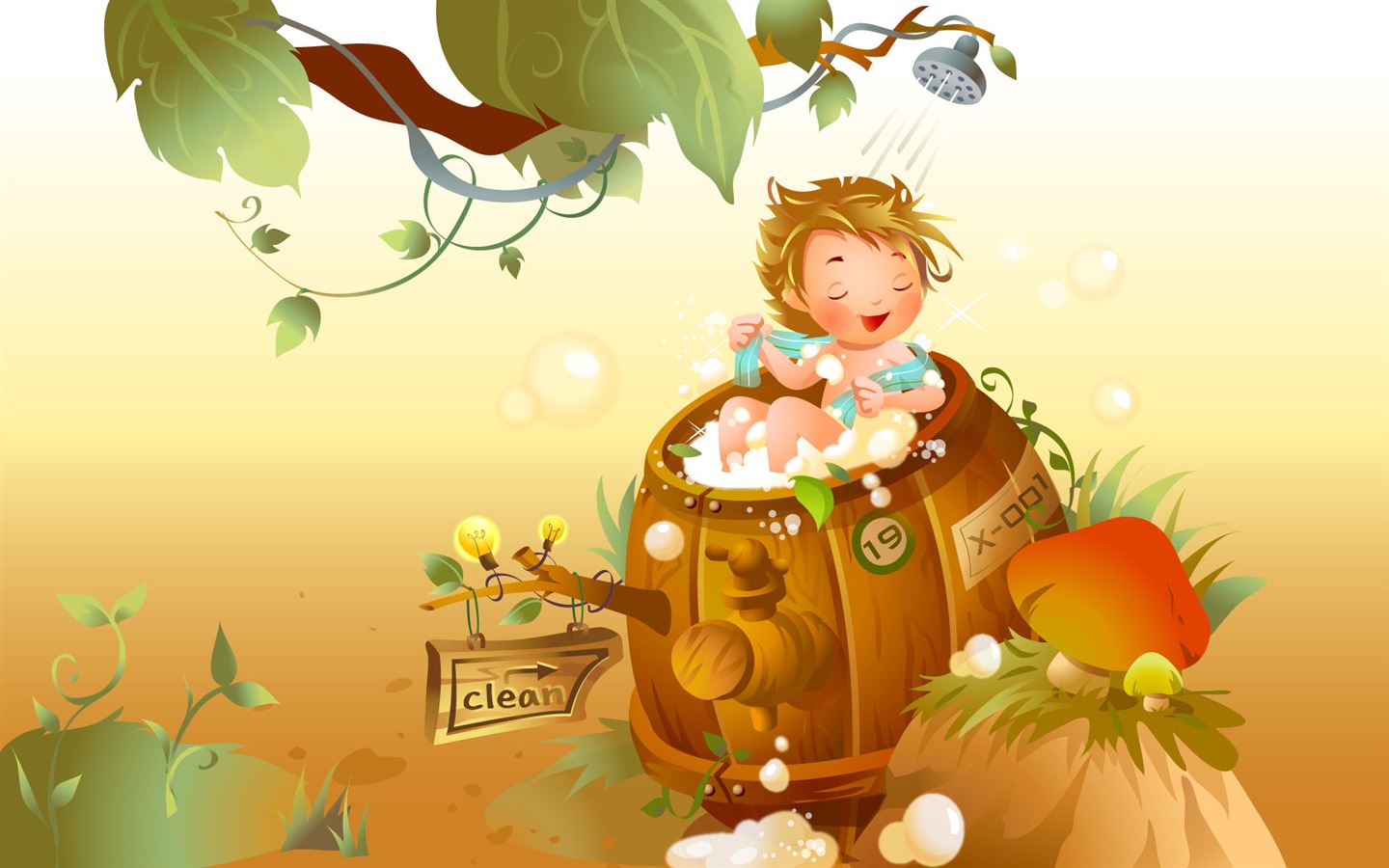 Fond d'écran Fairy Tales Vector (2) #5 - 1440x900