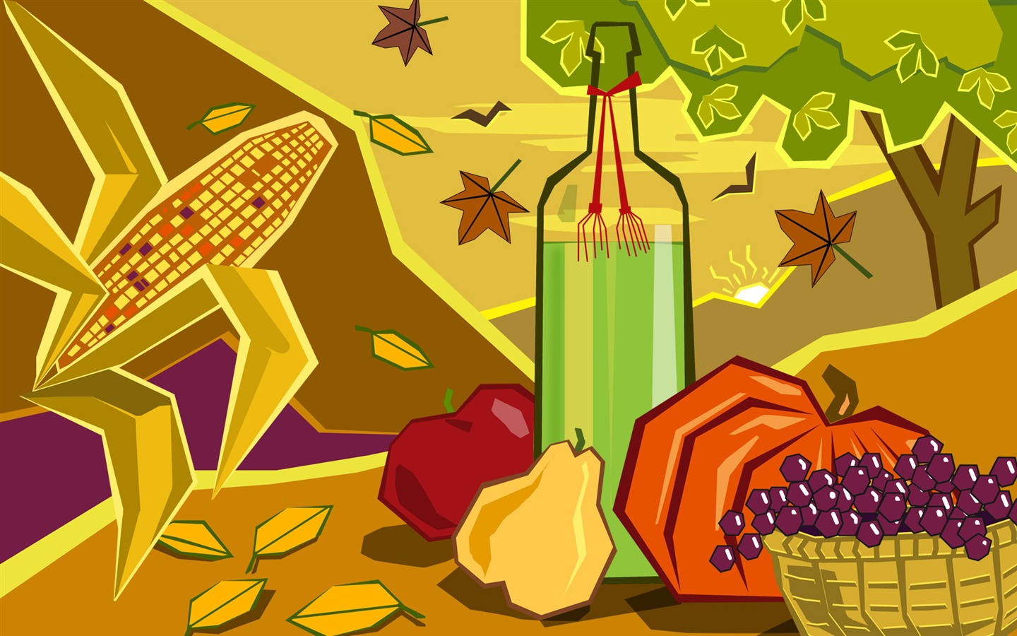 Thanksgiving theme wallpaper (3) #4 - 1440x900