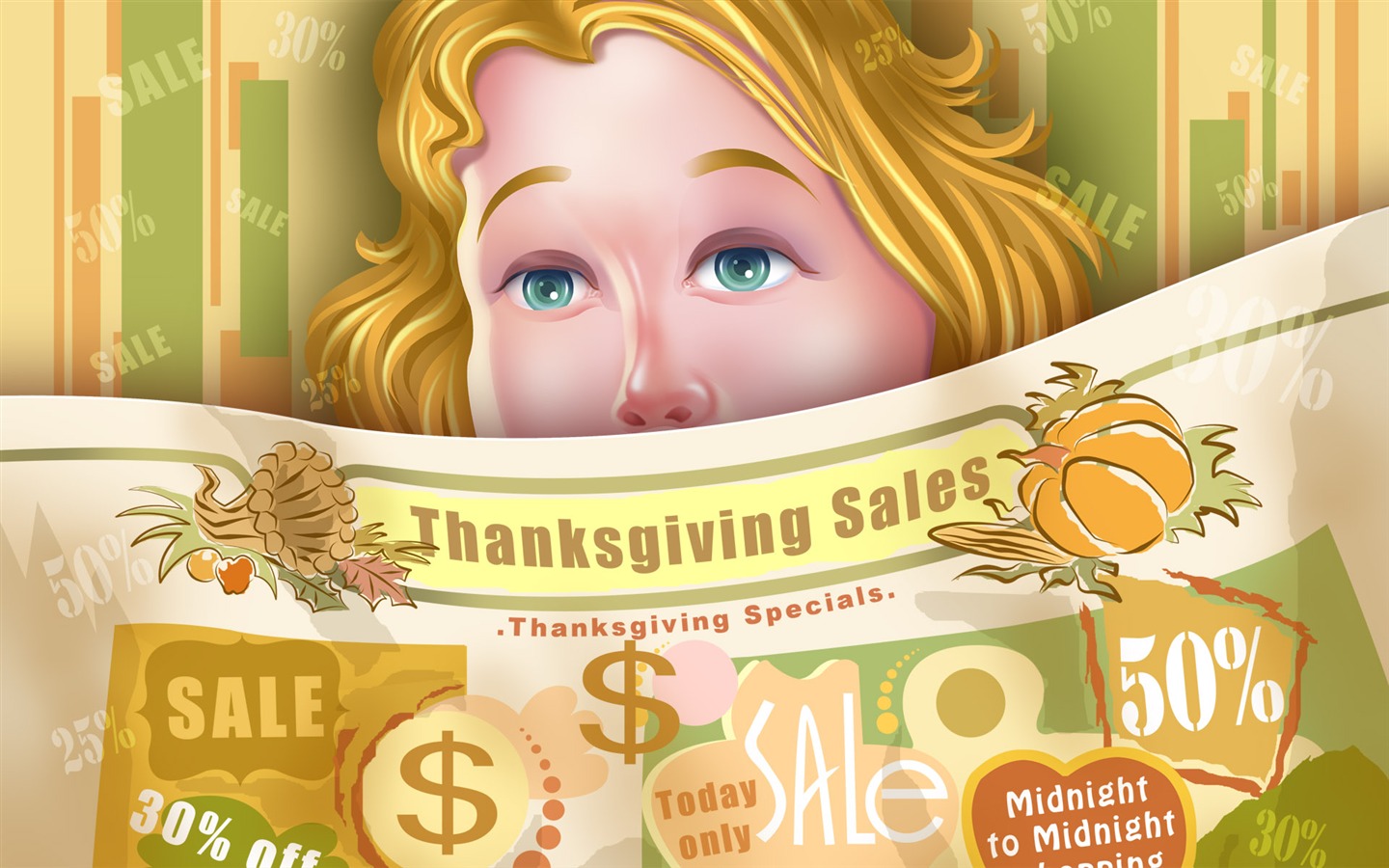 Thanksgiving theme wallpaper (3) #10 - 1440x900