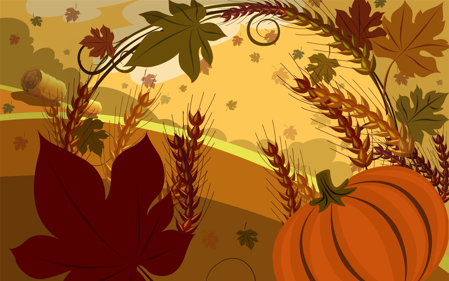 Thanksgiving theme wallpaper (3) #16 - 1440x900