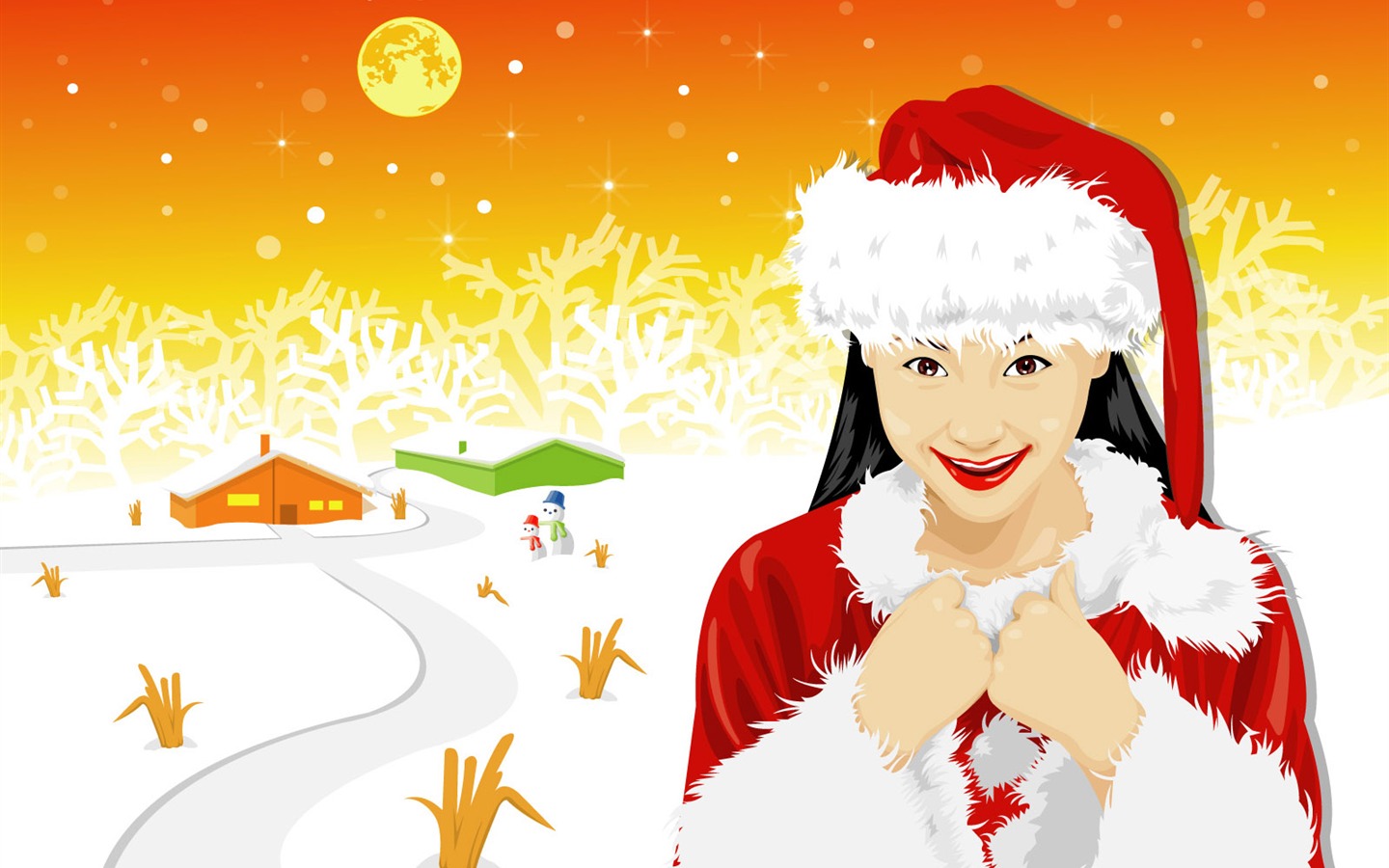 Vector Christmas wallpapers (1) #16 - 1440x900