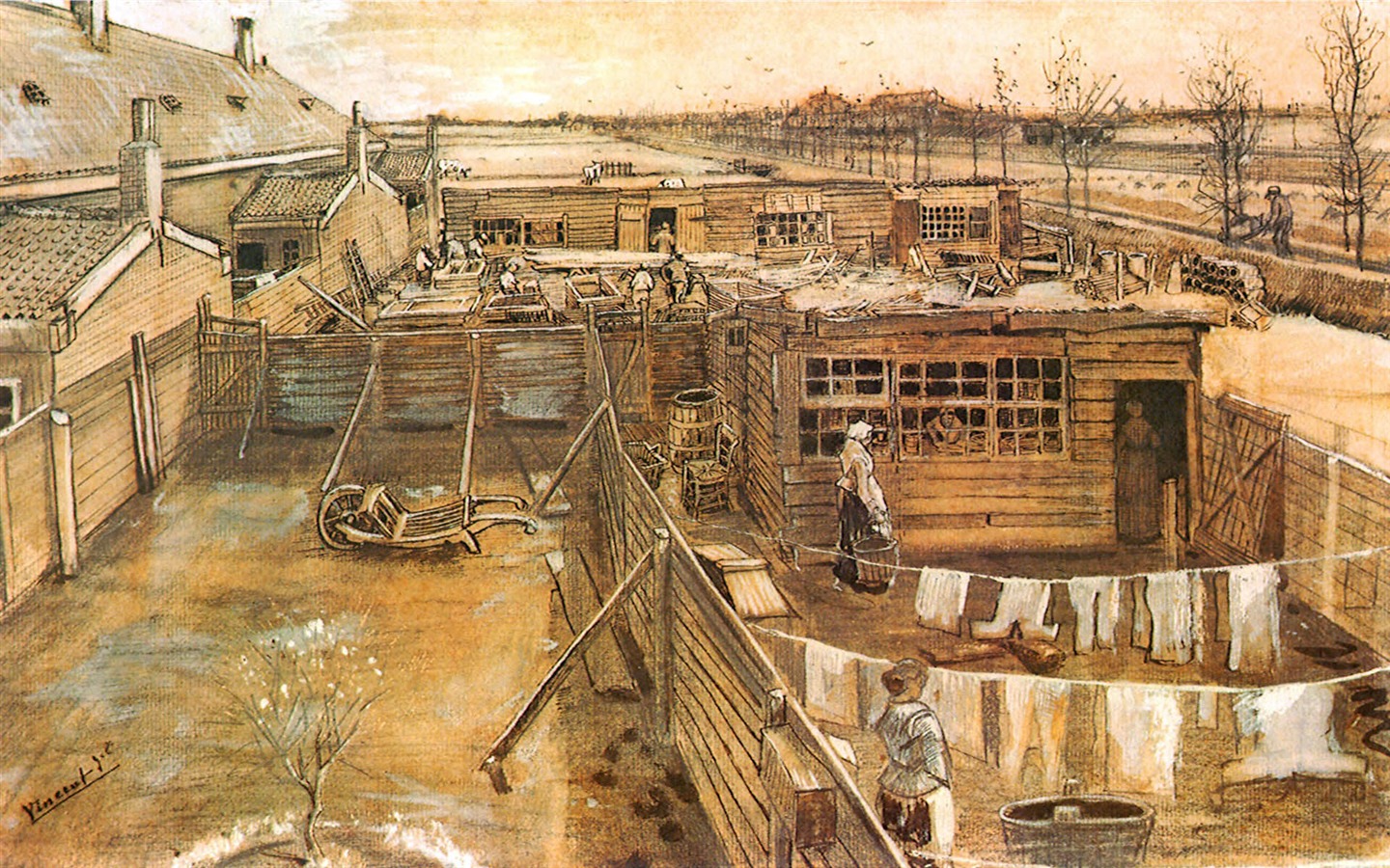 Vincent Van Gogh papier peint peinture (2) #15 - 1440x900