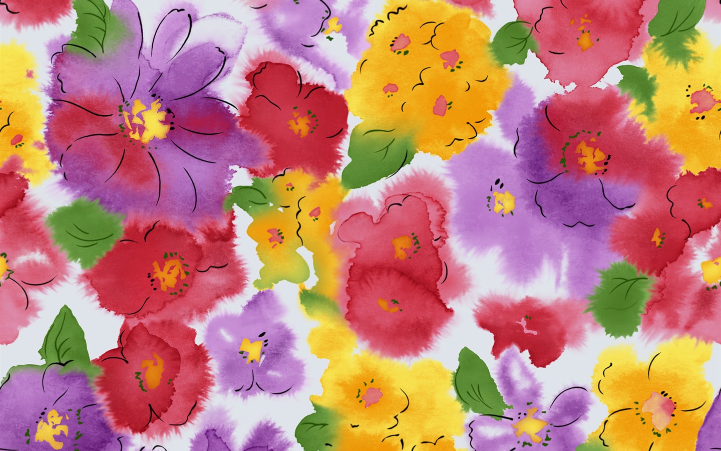 合成の花の壁紙(1) #11 - 1440x900
