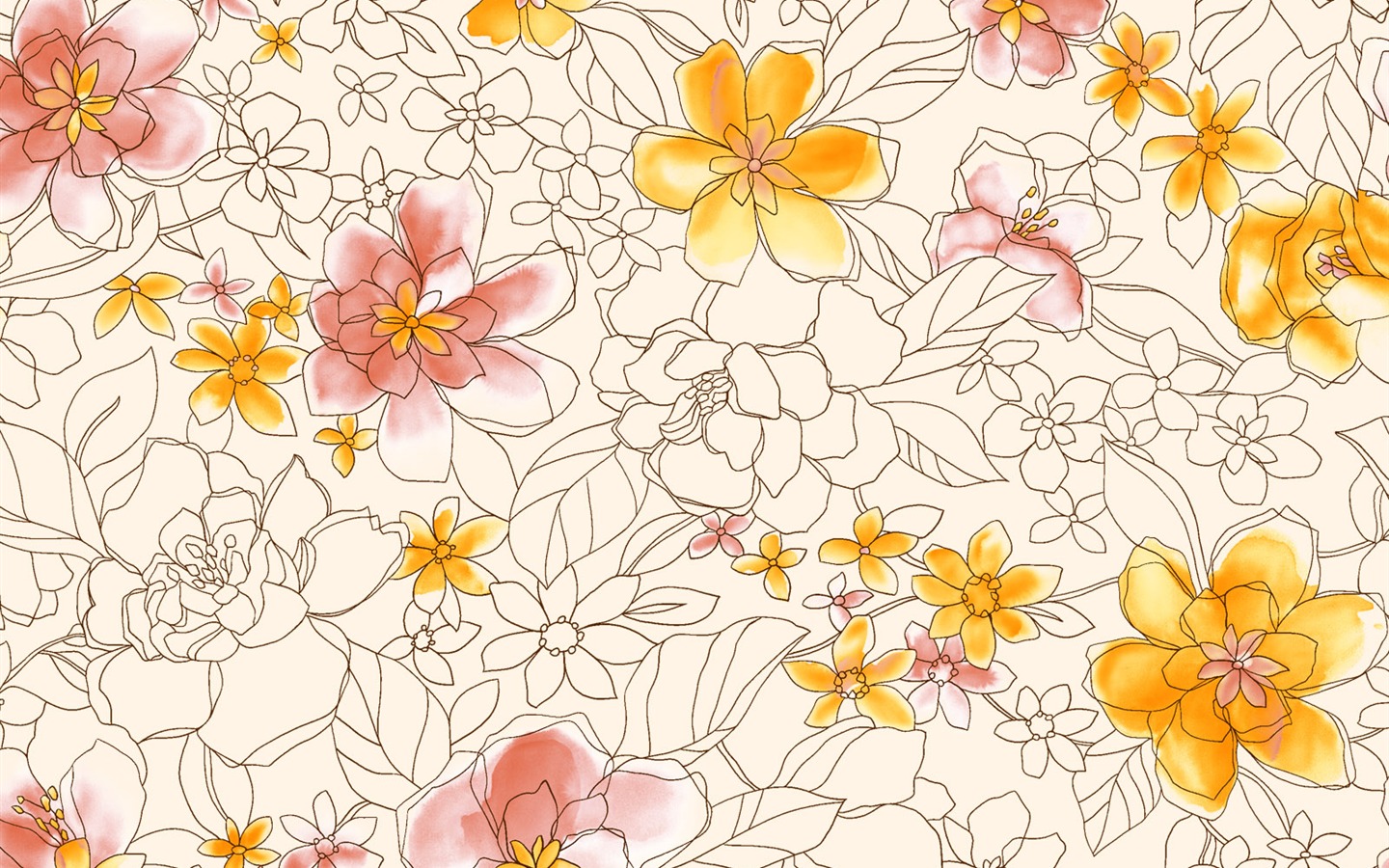 合成花卉 壁紙(一) #12 - 1440x900